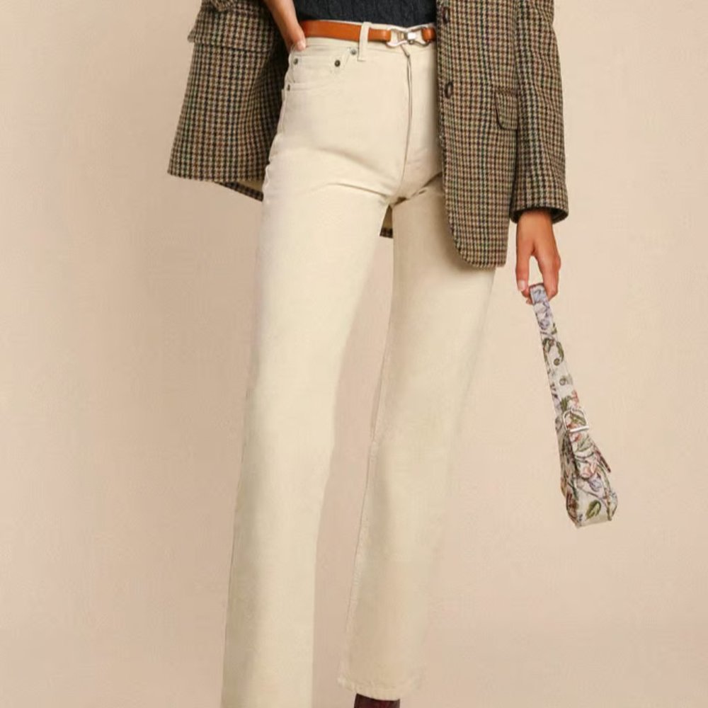 Rouje Germain Jeans Creme NWOT